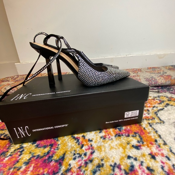 INC International Concepts NWT rhinestone high heels brand new - Picture 3 of 11